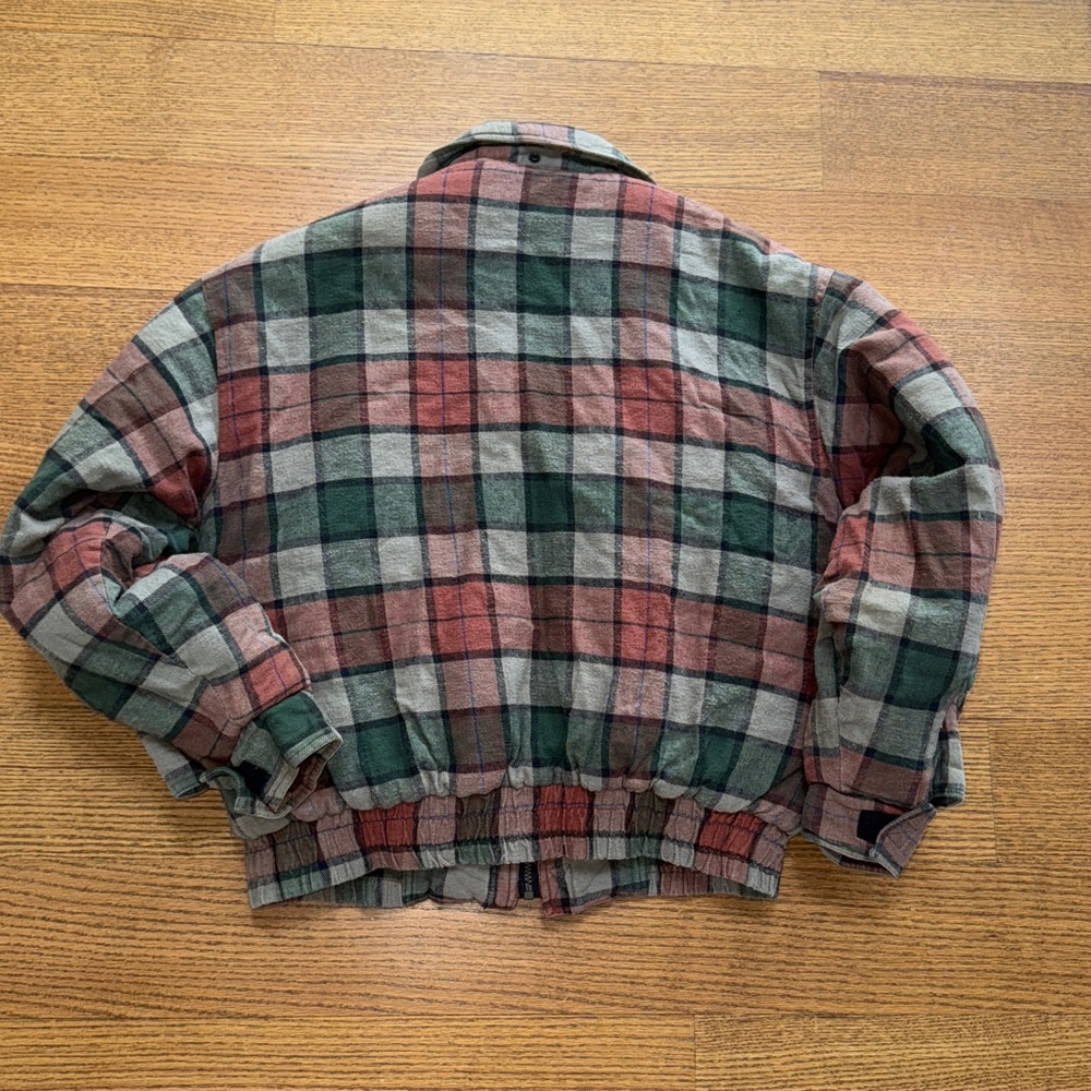 Vintage Rugged Run Plaid Puffer Jacket - Picture 3 of 3